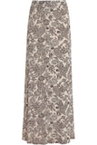 Pasiley Stone Plus Size Stone Paisley Print Maxi Skirt For Women 16 - Dropwear