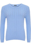 Plus Size Cable Knit Top Jumper Sweater For Women  - Dropwear