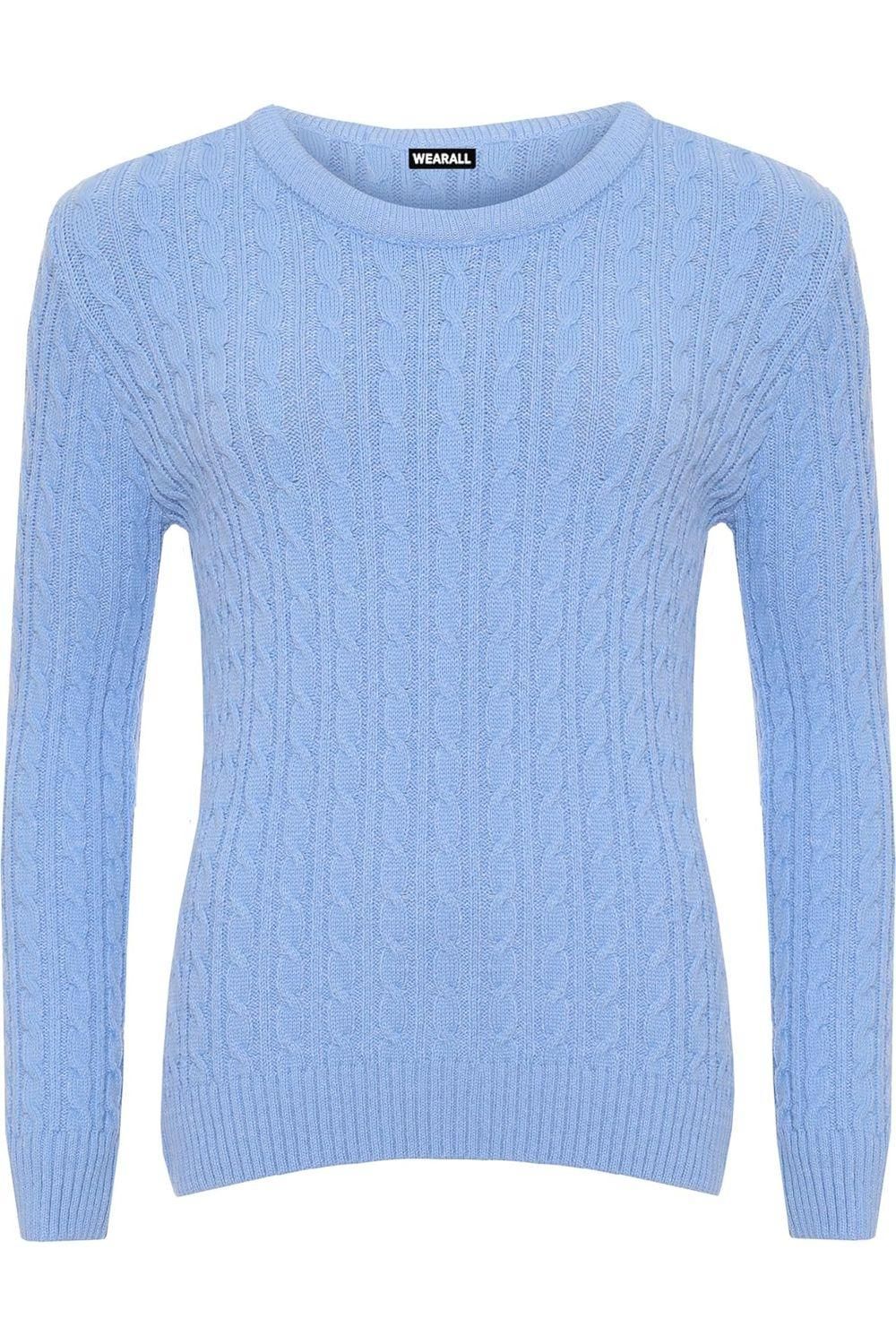 Cable Knit Top Jumper Sweater For Women  - Dropwear