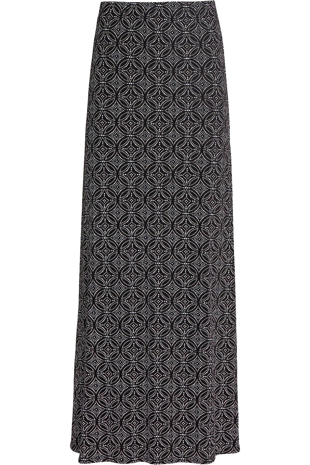 Circle Pirnt Plus Size Circle Print Maxi Skirt For Women 14 - Dropwear