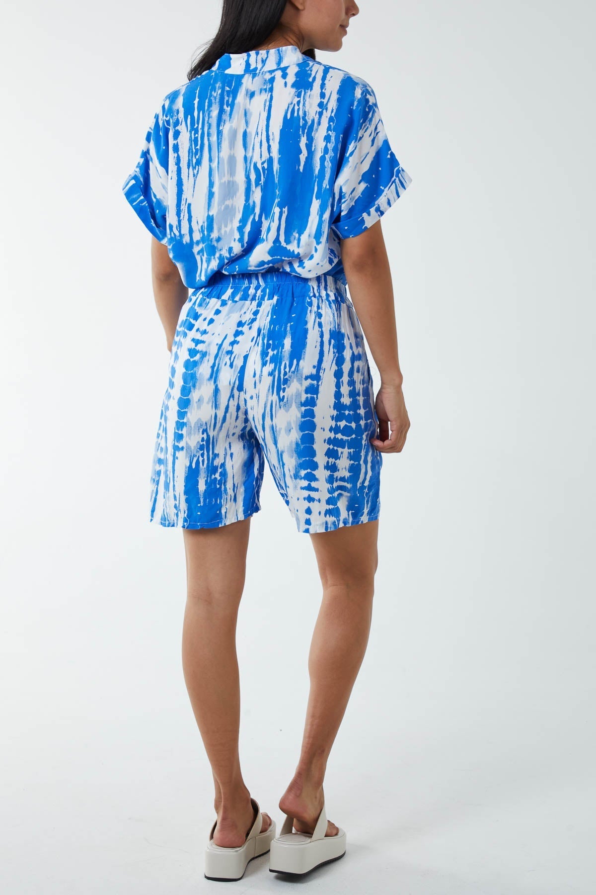 Tie Dye Co-Ord Set with Shorts For Women  - Dropwear