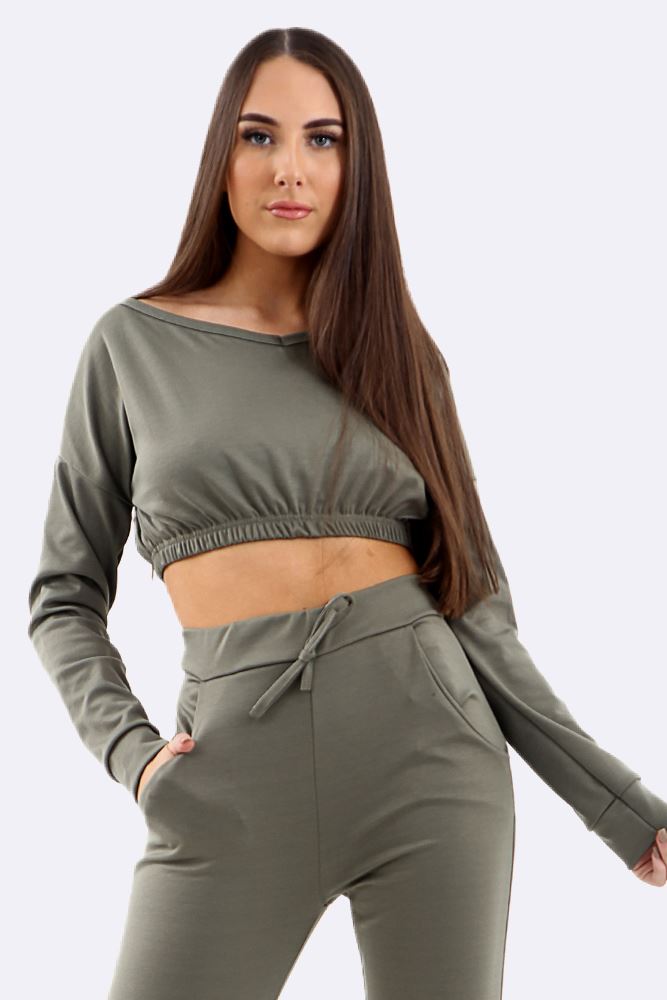 Black Co-Ord 2 Piece Loungewear Suit Set For Women 12-14 - Dropwear