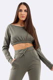 Black Co-Ord 2 Piece Loungewear Suit Set For Women 12-14 - Dropwear