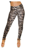 Tiger Print Tiger Print Leggings For Women 8-10 - Dropwear