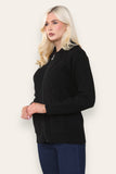 Navy Zip Up Long Sleeve Cardigan For Women 12-14 - Dropwear