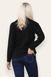 Navy Zip Up Long Sleeve Cardigan For Women 16-18 - Dropwear