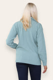 White Zip Up Long Sleeve Cardigan For Women 20-22 - Dropwear
