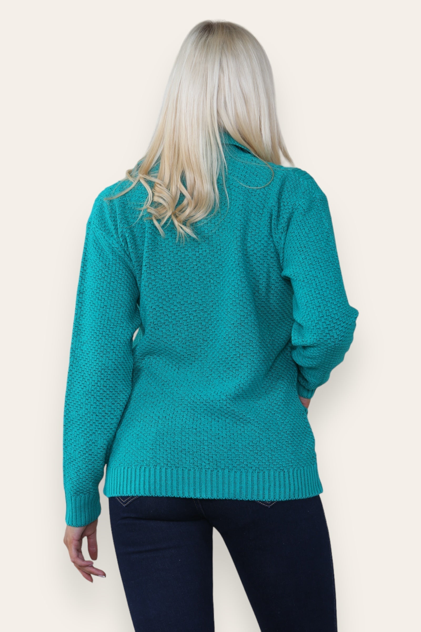 Red Zip Up Long Sleeve Cardigan For Women 12-14 - Dropwear