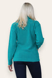 Red Zip Up Long Sleeve Cardigan For Women 12-14 - Dropwear