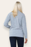 Zip Up Long Sleeve Cardigan For Women  - Dropwear