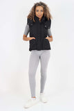 Italian Padded Pockets Hooded Gilet For Women  - Dropwear