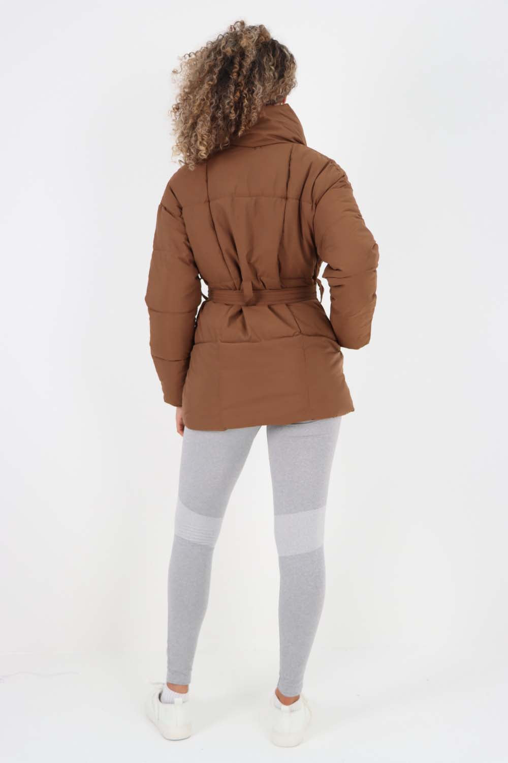 Italian Belted Hooded Jacket Coat For Women  - Dropwear