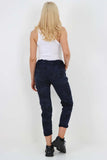 Plus Size Italian Drawstring Camo Side Pockets Trousers For Women  - Dropwear