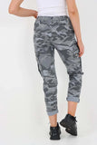 Pink Plus Size Italian Drawstring Camo Side Pockets Cargo Trousers For Women 20 - Dropwear