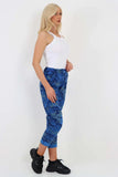 Khaki Plus Size Italian Drawstring Camo Side Pockets Trousers For Women 16 - Dropwear