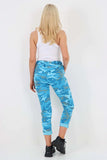 Brown Plus Size Italian Drawstring Camo Side Pockets Trousers For Women 20 - Dropwear