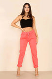 Chocolate Italian Glitter Drawstring Waistband Magic Pants For Women 8 - Dropwear
