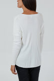 Wool Blend V-Neck Ribbed Fitted Jumper For Women  - Dropwear