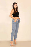 Fuchsia Italian Glitter Drawstring Waistband Magic Pants For Women 8 - Dropwear
