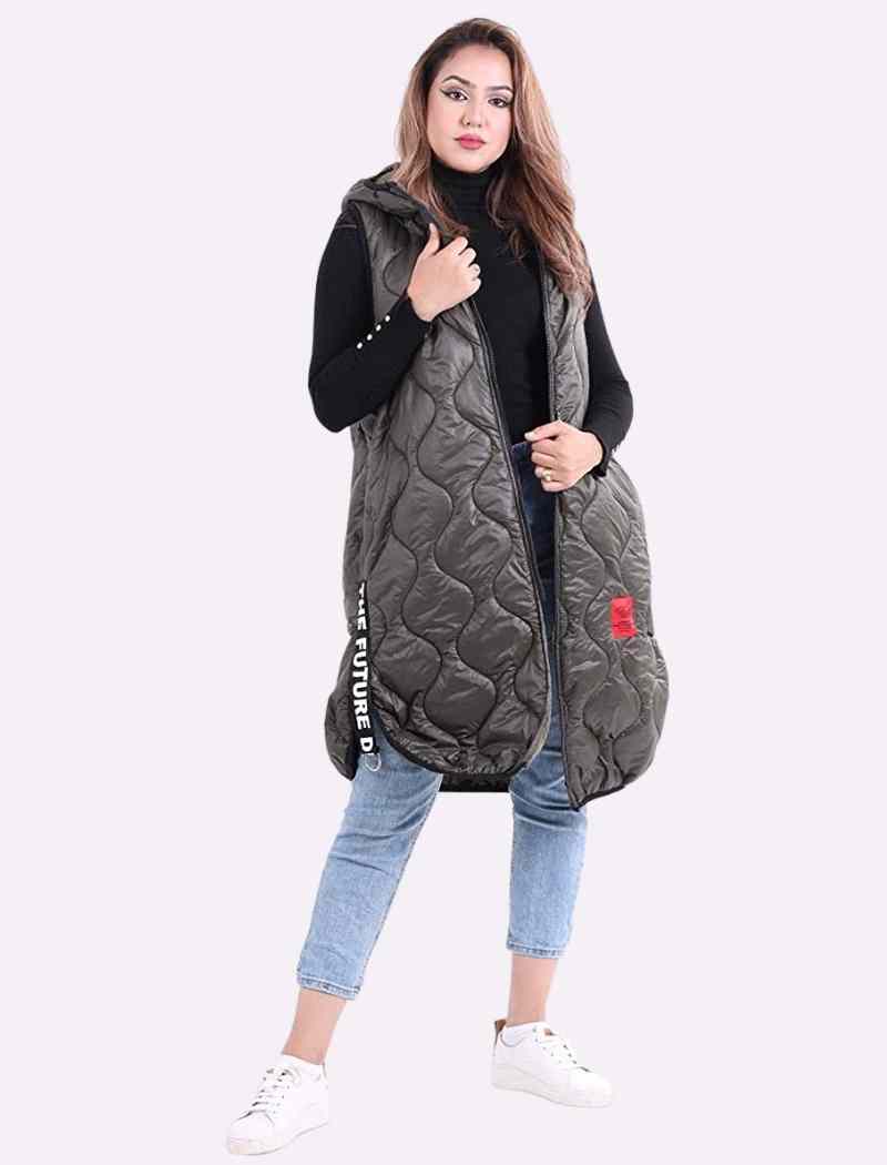 Hooded Puffer Coat For Women  - Dropwear