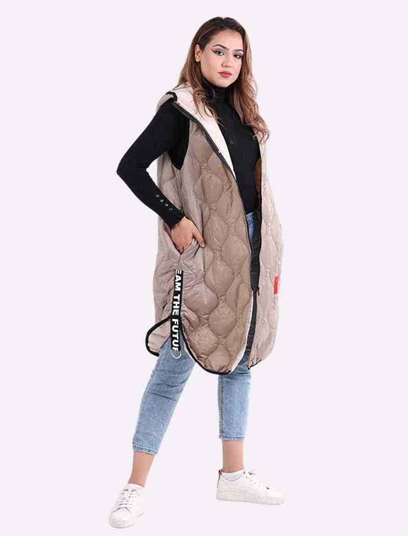 Hooded Puffer Coat For Women  - Dropwear