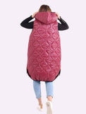 Navy Hooded Puffer Coat For Women ONE SIZE (12-18) - Dropwear