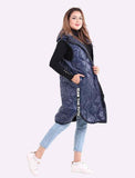 Charcoal Hooded Puffer Coat For Women ONE SIZE (12-18) - Dropwear