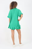 Italian Pleated Shirt & Shorts Co-Ord Set For Women  - Dropwear