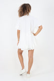 Italian Pleated Shirt & Shorts Co-Ord Set For Women  - Dropwear