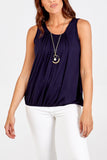 Royal Blue Chain Bubble Vest For Women ONE SIZE - Dropwear