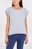 Coral Cap Sleeve High Low Rolled Edge Top For Women ONE SIZE - Dropwear