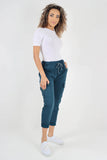 Baby Pink Plus Size Italian Drawstring Waistband Magic Cargo Trouser For Women 16 - Dropwear