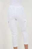 Mocha Plus Size Italian Drawstring Waistband Magic Cargo Trouser For Women 20 - Dropwear