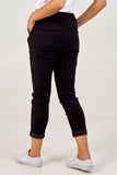 Magic Plain Super Stretch Crushed Trousers For Women  - Dropwear