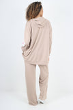 italian ditsy floral print hooded co ord set For Women  - Dropwear