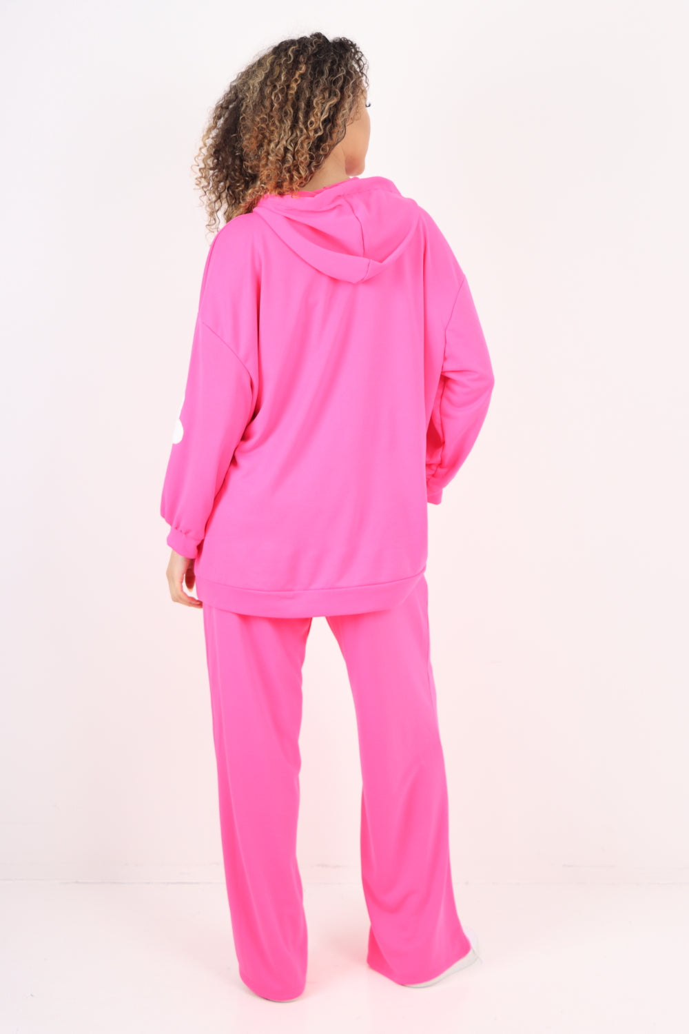 italian ditsy floral print hooded co ord set For Women  - Dropwear