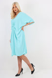 Italian Oversized V Neck Ring Detail Kaftan Dress For Women  - Dropwear