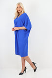Italian Oversized V Neck Ring Detail Kaftan Dress For Women  - Dropwear