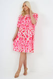 italian off the shoulder animal print short sleeve mini dress For Women  - Dropwear