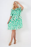 italian off the shoulder animal print short sleeve mini dress For Women  - Dropwear