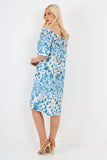 italian off the shoulder animal print short sleeve mini dress For Women  - Dropwear