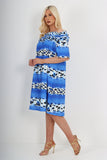 italian off the shoulder leopard printed short sleeve mini dress For Women  - Dropwear