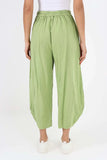 Pink Italian Plain Layered 3/4 Linen Jogger For Women 16 - Dropwear