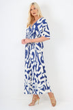 Sage Green italian shirred elasticated waist animal print short sleeve jumpsuit For Women ONE SIZE TO FIT UK 8-18 - Dropwear