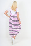 italian animal print deep v neck jumpsuit For Women  - Dropwear