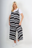 italian animal print deep v neck jumpsuit For Women  - Dropwear