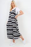 italian animal print deep v neck jumpsuit For Women  - Dropwear