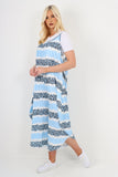 Lilac italian animal print deep v neck jumpsuit For Women ONE SIZE TO FIT UK 8-22 - Dropwear
