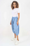 Nude Italian Panelled 3/4 Length Linen Joggers For Women 20 - Dropwear