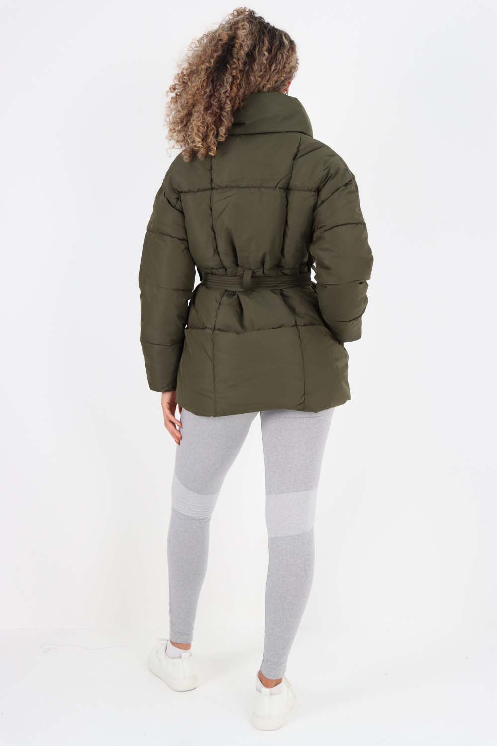Italian Belted Hooded Jacket Coat For Women  - Dropwear